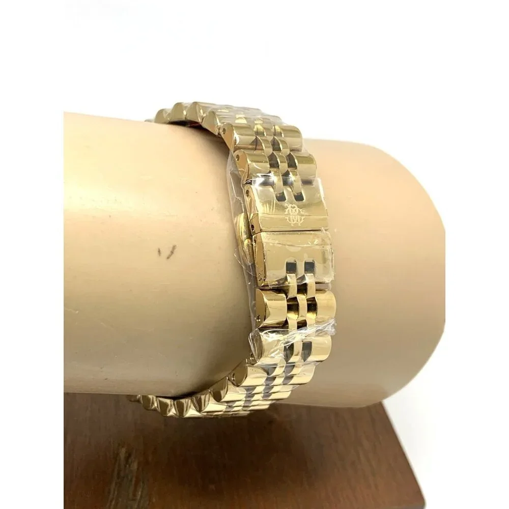 Roberto Cavalli Women's Watch 5L036 Green Dial Quartz Gold Stainless Steel 31mm